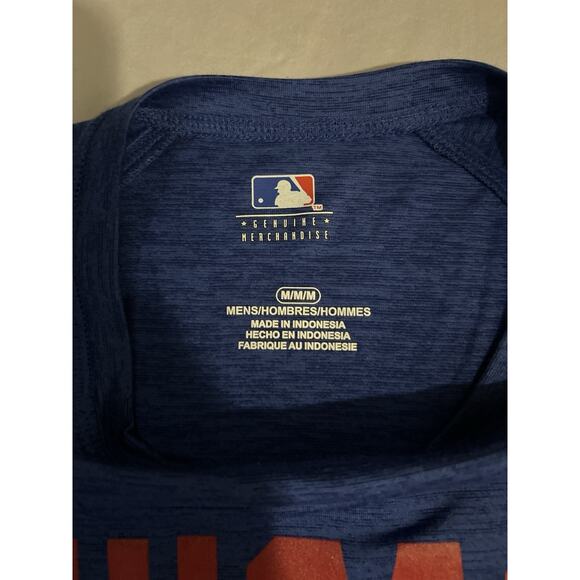 Chicago Cubs Men’s Athletic Performance Shirt Blue Size Medium MLB - Picture 3 of 4